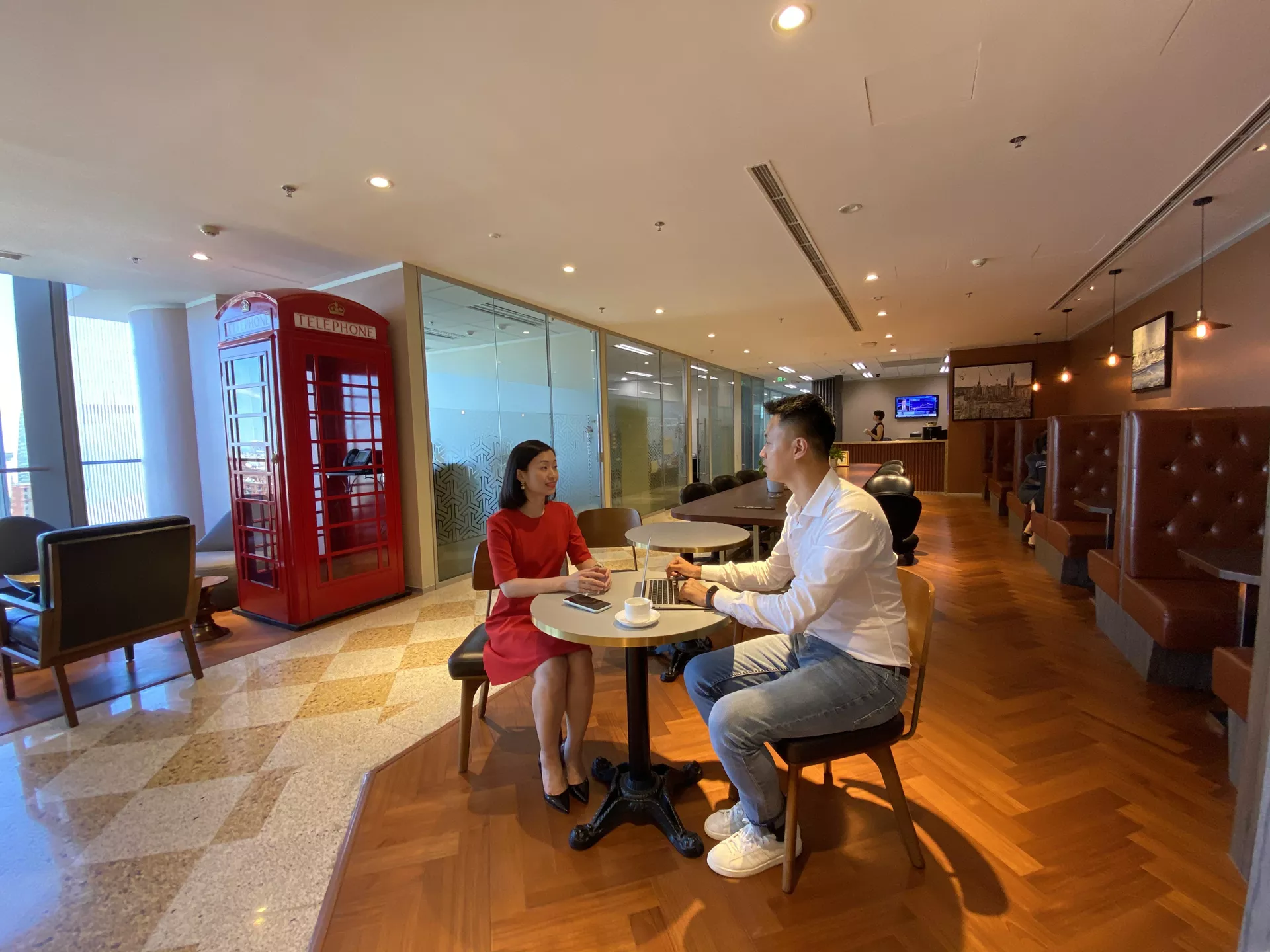 People meeting in a Serviced Office